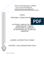 Analisis de La Expropiación Del Estado de Campeche