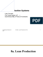 Operations Management Japenese (Lean) Production System