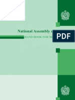 National Assembly of Pakistan Handbook for Members