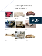 Sofa 3+2+1 Ruang Tamu Minimalis