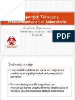 Bioseguridad Tecnicas y Procedimientos en El Laboratorio