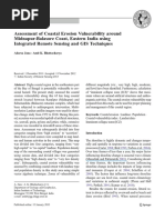 Assessment of Coastal Erosion Vulnerability Around Midnapur-Balasore Coast, Eastern India Using Integrated Remote Sensing and GIS Techniques