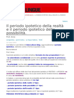 Il Periodo Ipotetico 