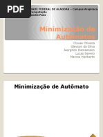Minimização de Autômatos - Teoria Da Computação