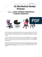 MEMB322 Mechanical Design Process: Mini Project Complex Engineering Problem Statement