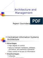 IS Architecture and Management: Rajesri Govindaraju
