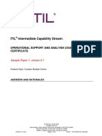 ITIL Intermediate Capability OSASample1 ANSWERSandRATIONALES v6.1 PDF