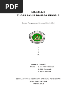 166175186 Makalah Bahasa Inggris Ok Doc Verb Adjective