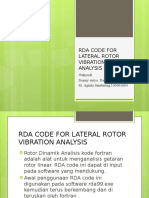 Rda Code For Lateral Rotor Vibration Analysis