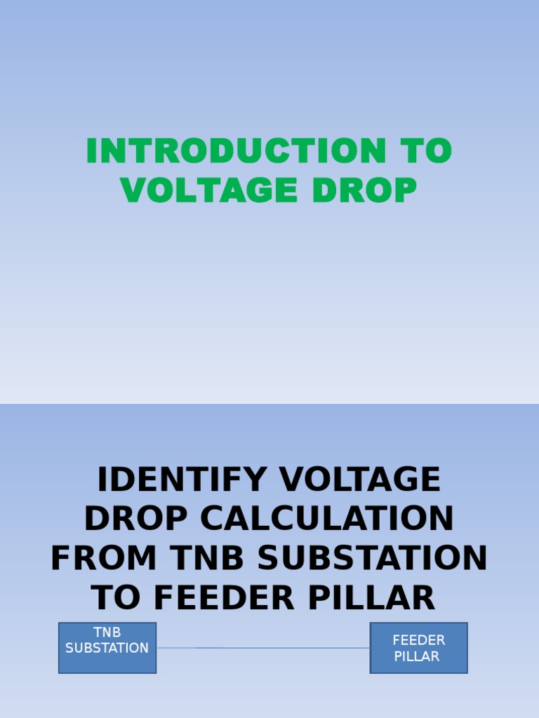 Introduction To Voltage Drop Ppt Electricity Electromagnetism