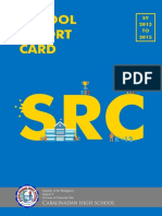Cabalinadan HS SRC 2013-2015 (SAMPLE)