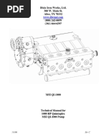 Manual 1000 HP Quintuplex MSI QI 1000 Pump