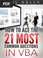 How To Ace The 21 Most Common Questions in Vba