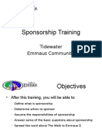 Sponsor Training