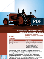 International Journal of Research Studies in Agricultural Sciences- ARC Journals