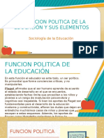 La Funcion Politica de La Educación y Sus Elementos Expo