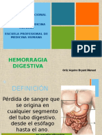 Hemorragia digestiva: causas y formas de presentación