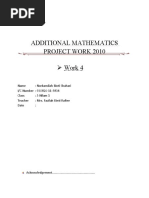 Project Work Additional Mathematics by NKS