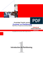 ORACLE Database Partitioning Session for Developers