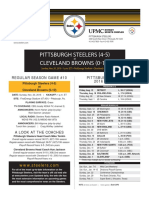 Pittsburgh Steelers At Cleveland Browns (Nov. 20)
