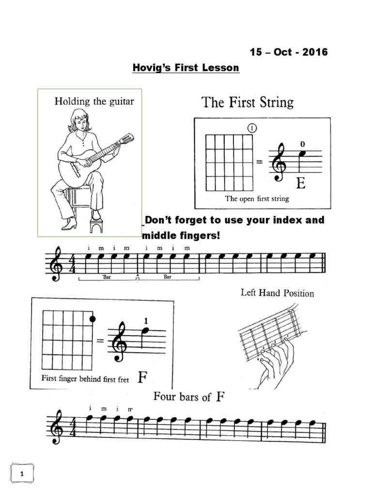 Guitar Lesson PDF