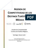 Agenda de competitividad de Destino Turístico, Santiago, Nuevo León, Pueblos Mágicos.