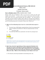 Sample Final Exam Larkin Answers