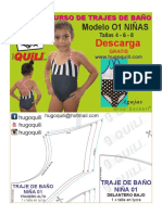 Traje de Baño Niña 01 para PDF