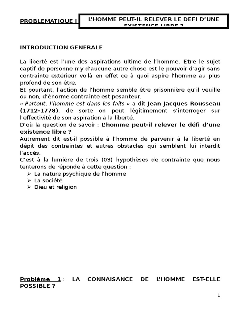 Cours de Philo Terminale Conscience État