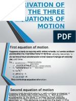 Three Equations of Motion