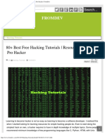 80+ Best Free Hacking Tutorials _ Resources to Become Pro Hacker _ FromDev