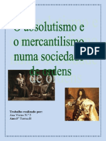 História Absolutismo e Mercantilismo Numa Sociedade de Ordens Ana Vieira