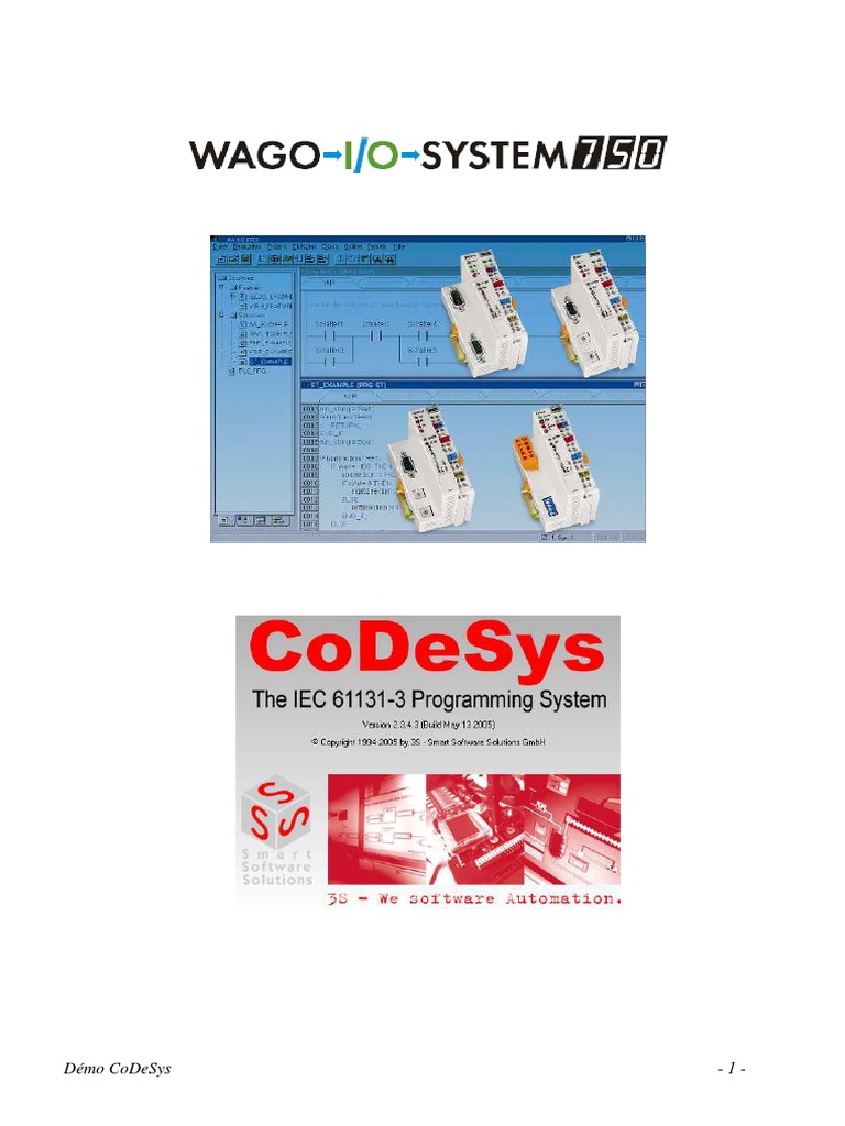 Démo CoDeSys pour Automates WAGO | PDF | Variable (informatique ...