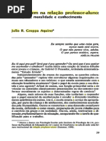 AQUINO, Julio Groppa. a Desordem Na Relação Professor-Aluno