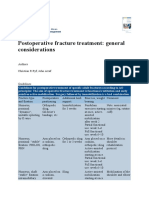 Postoperative Fracture Treatment