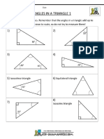 Missing Triangle Angle Worksheet