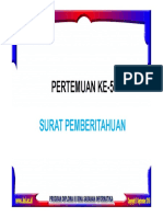 Pertemuan Ke-5: Surat Pemberitahuan