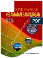 Statistik Daerah Kecamatan Bandungan 2016