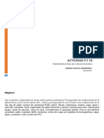 Presupuesto (Actividad 9 y 10)