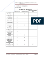 Lista de Chequeos