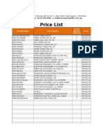 Price List: Ban Hin Bee SDN BHD (26223-D)