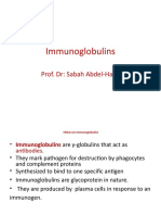 Immunoglobulins: Prof. DR: Sabah Abdel-Hady