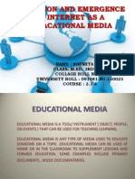 Evolution and emergence of internet as a educational media/SOUMITA RAY/gsm 2016