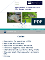 Investment Opportunities in Aquaculture in Pacific Islands Nations