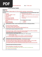 9th lesson plan  multiples 10 100 and 1000 