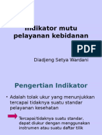 Indikator Mutu Pelayanan Kebidanan