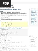 The D Operator - Differential - Calculus - Maths Reference With Worked Examples