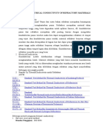 Thermal and Electrical Conductivity of Refractory Materials