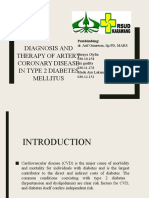 Diagnosis and Therapy of Artery Coronary Disease in Type 2 Diabetes Mellitus