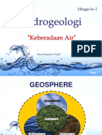 Geohidrologi - Minggu 2 - Keberadaan Air